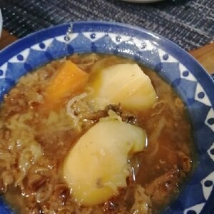 電子レンジでつくる肉じゃが